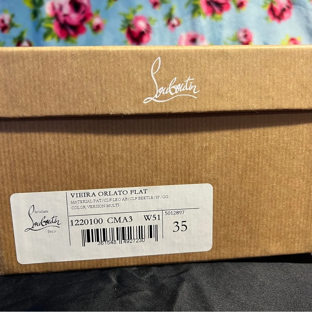 Christian Louboutin Vieira Orlato Sneaker - metallic, holographic leopard print - Picture 15 of 16